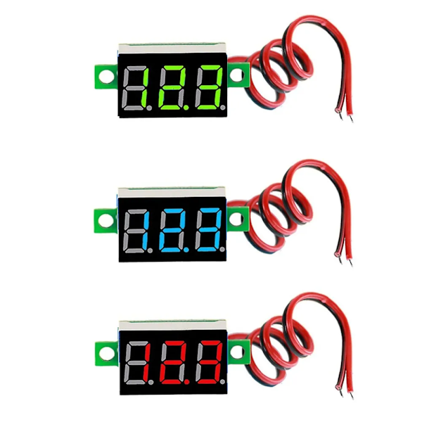 Grossist Tvåtråds Voltmeter LED Digital Spänningstabell DC 2-linjers DSN-DVML-368-2 Displaymätare DC4.5-30V Elektriska Mätinstrument