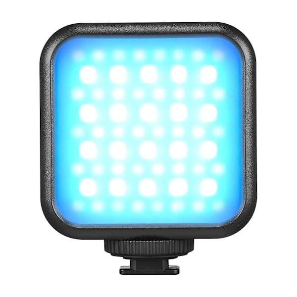 LITEMONS LED6R RGB LED Videolys, Oppladbar Mini-Fyllelampe, 3200K-6500K Dimbar, 13 Lysmoduser