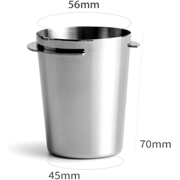 Kaffepåfyllingskopp, Kaffedispenser 58mm Rustfritt Stål Kaffe