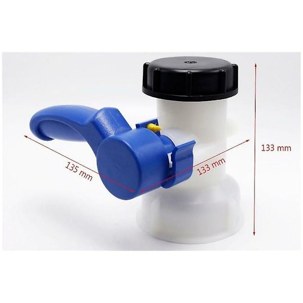 XJ-IBC-tankventil 2 tum (60 mm)