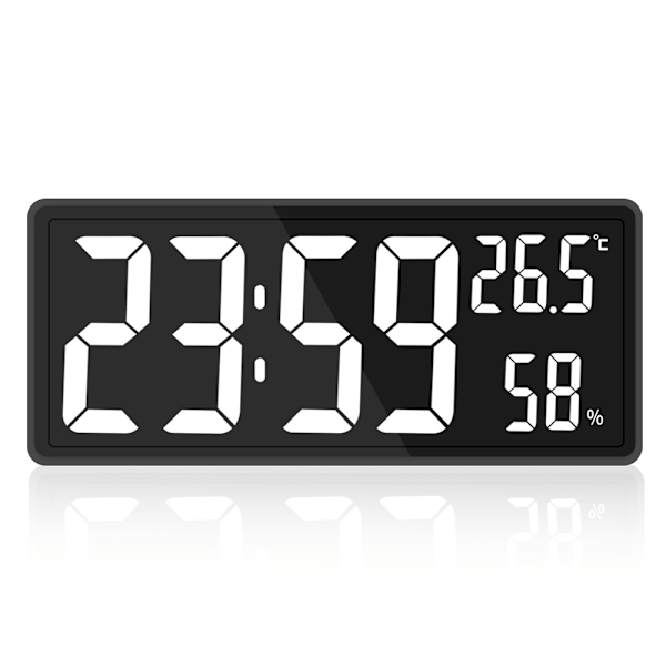 XJ-Digital Klocka Stor Display, Stor Digital Väggklocka med
