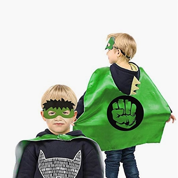 Lasten supersankariviitat, kaksipuoliset viitat ja maski, parhaat supersankarilelut ja lastenlahjat (3 kpl)