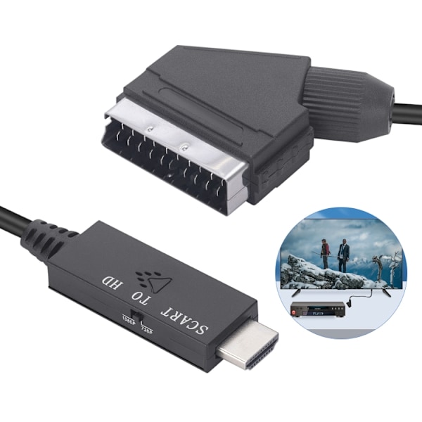 XJ-Scart HDMI-muunnin 1080p-tuella