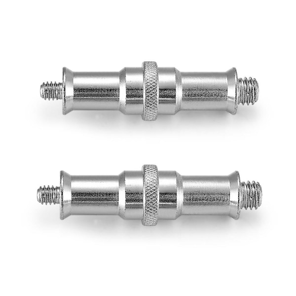 XJ-2 Delar Standard 1/4 Till 3/8 Tum Metall Hane Konverter Gängad Skruv Adapter Spigot Stud För Stativ