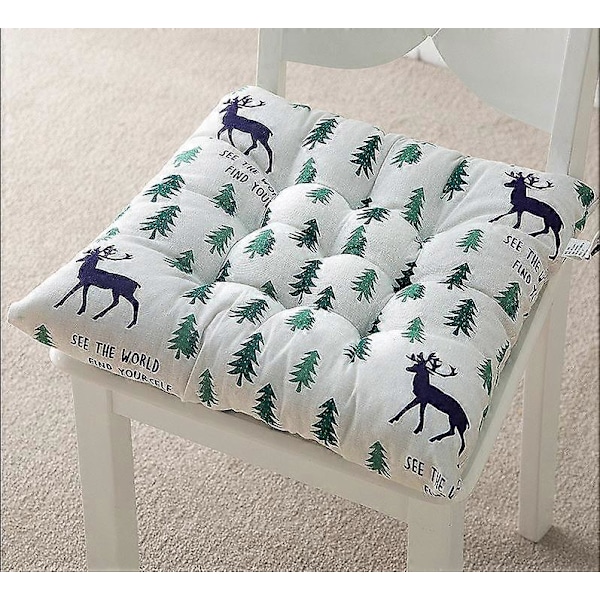 XJ-Sæt med 6 Stolehynder 40 x 40, Dekorative Puder Stolehynde Havehynder, Polyester