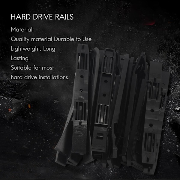 XJ-10 Par Hårddiskskenor Chassi Bur Tillbehör Drive Bay Slider Plastskenor För 3.5 Till 5.25 H