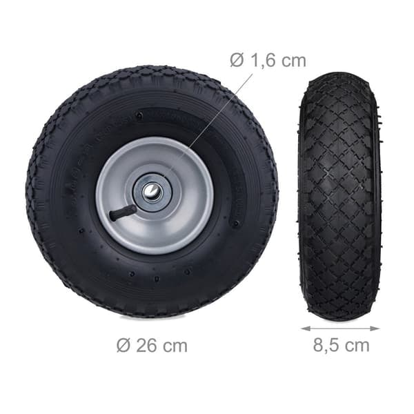 XJ-Hjul för handtruck, 2 st 3.00-4