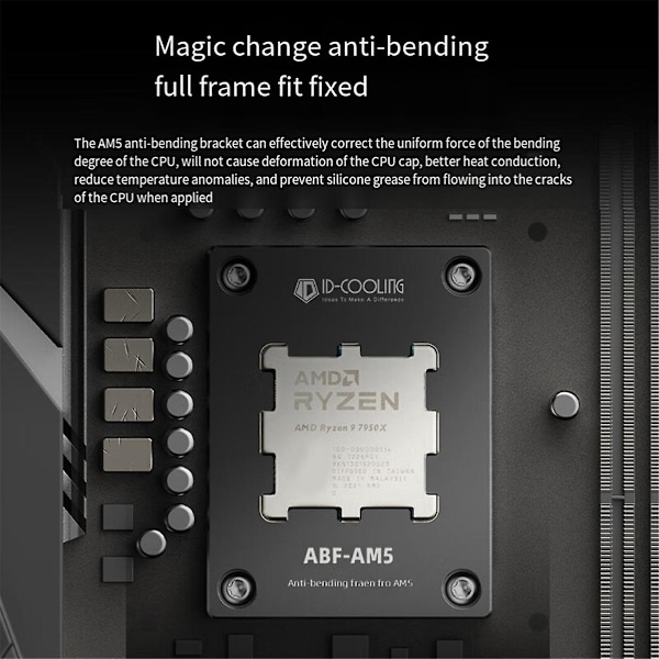 XJ-Am5 Plattform CPU Spennebrakett Anti-knuse Bøye Spennebrakett Abf-am5 Anti-deformasjonsbrakett