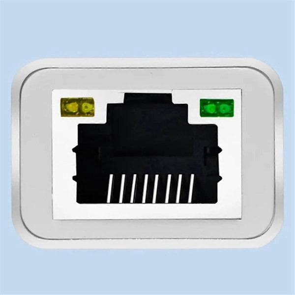 XJ-Type-C - Ethernet-sovitin Type-C - RJ45-liitäntämuunnin kaikenlaisille kannettaville tietokoneille, harmaa