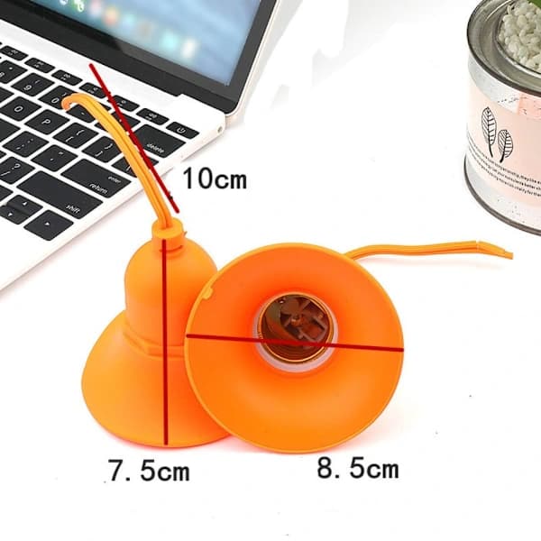E27 Lamphållare LED Lampfot ORANGE orange