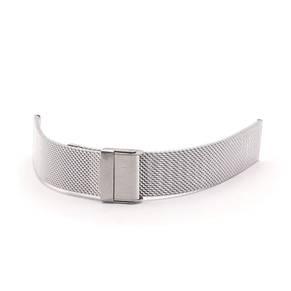 Urrem i mesh - Sort eller Sølv 20 mm Sølv Sølv Silver Silver