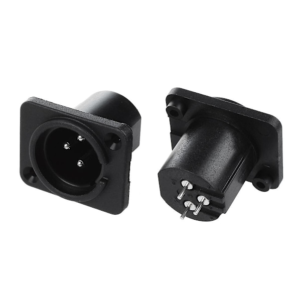 XJ-Xlr Hanstik Lige Terminal Panelmonteret Konnektor 10 Stykker
