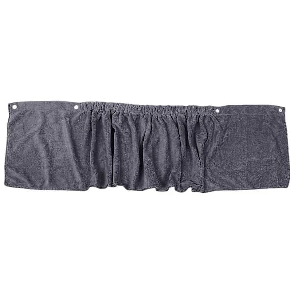 Justerbart dusjhåndkle for menn, korte bukser, polyester, bærbar design for bad, spa, grå, 1 sett
