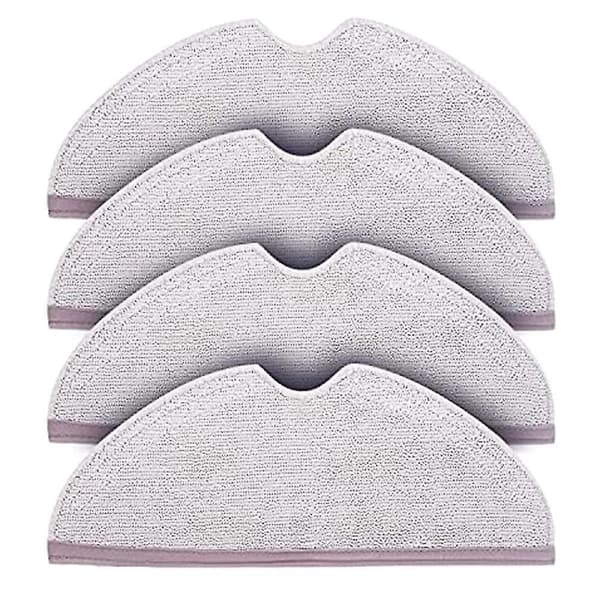 4-pack Microfiber Mop Cloths Compatible with Roborock S6 S6 Pure S6 Maxv S5 Max