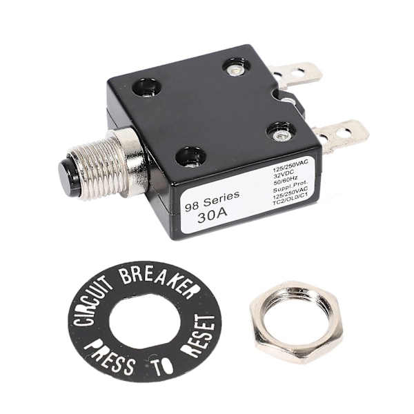 XJ-30a 125/250vac 50vdc Termisk Strømafbryder Termisk Beskyttelse Til Generator