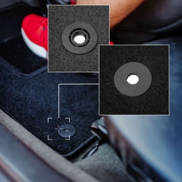 Sort ledende matte for Peugeot 208 I sedan (2012-2019)
