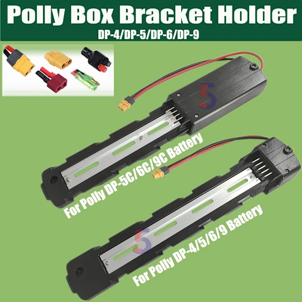 Ebike Polly Batteri Bottenbas Fäste Hållare Polly Monteringsplatta 4Pins 5Pins För Polly DP-5/DP-6/DP-9 Super 73 Hållare Bärare
