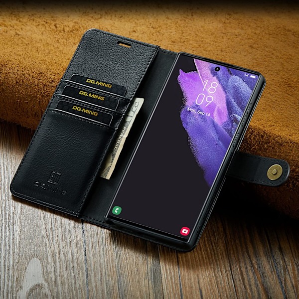 XJ-DG.MING för Samsung Galaxy S22 Plus, svart svart
