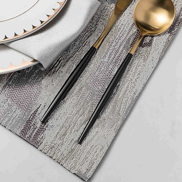 XJ-Cloth Dækkeservietter Til Spisebord Vævet Design Dækkeservietter B