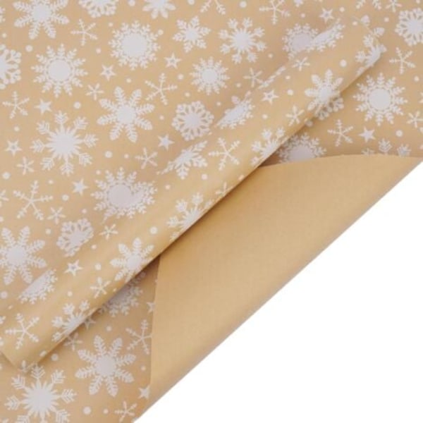 1 ST Julklappspapper 43cmx15m Presentpapper Rulle Julklappspapper för Barn Julklappsinslagning, Vintage Kraftpapper Presentpapper