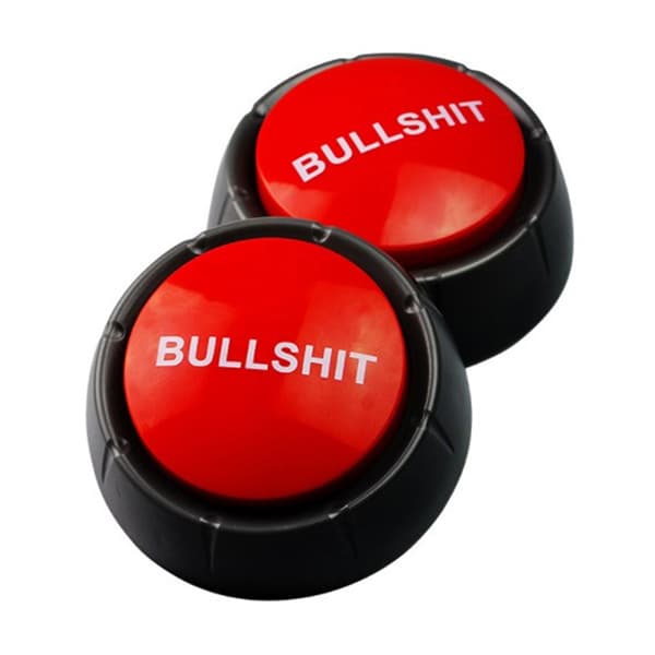 XJ-Elektroninen kaiutinnappi Bullshit Sound Talking Button