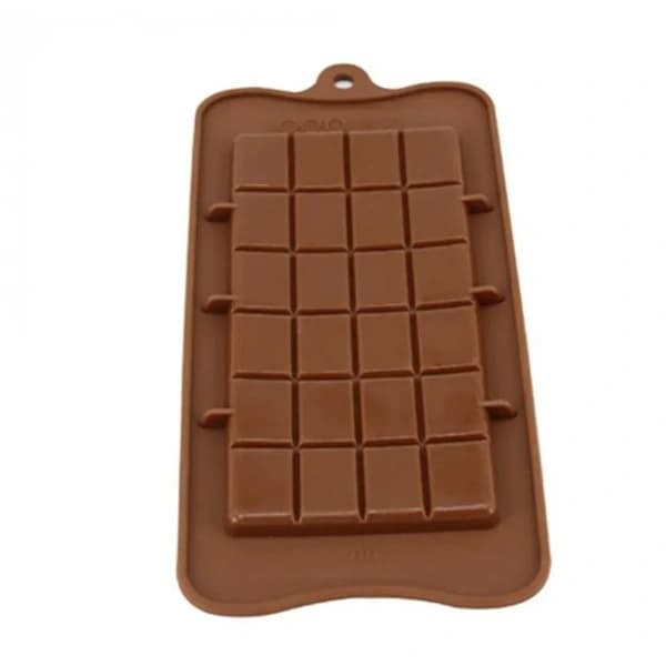 2 stk. silikoneforme til chokolade, silikonechokoladeform, 48 chokoladestykker, brudbar form, chokoladekage, chokoladebar