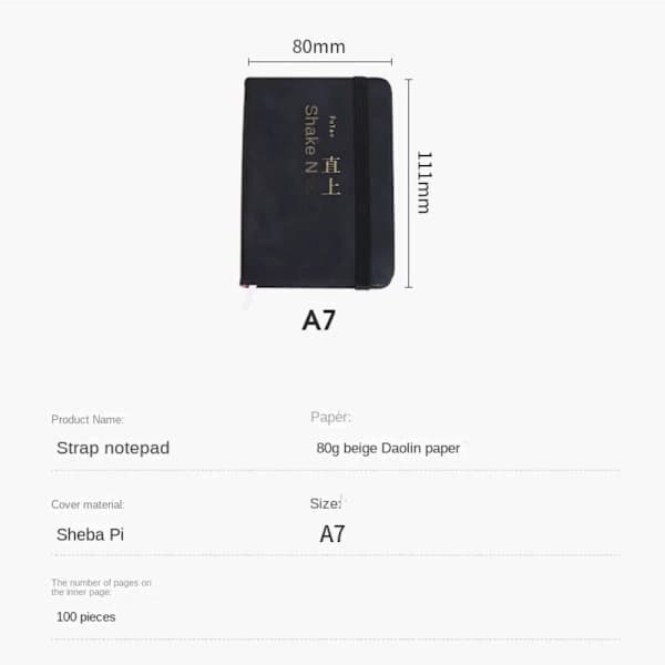 A7 Notesblok Lille notesbog 9 9 9[XJ]