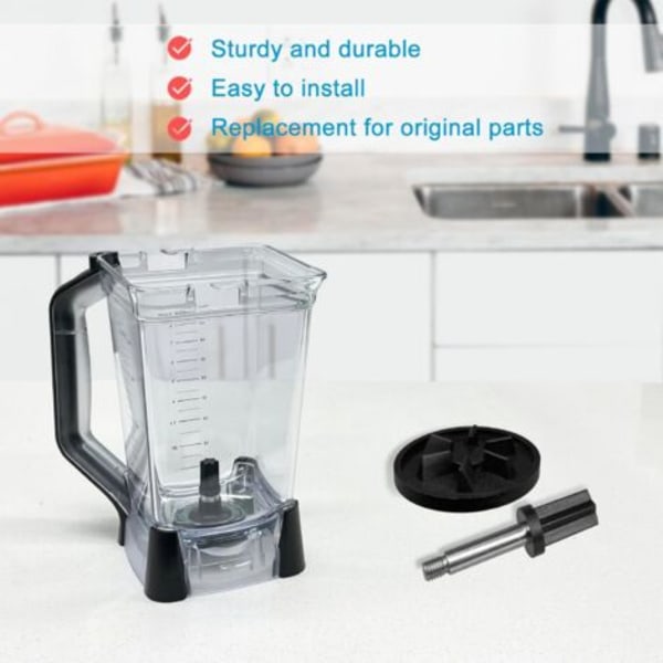 Ninja BL610 BL710 Serie 2041ml (9 Cup) Blender Reservedeler, Glassbase, Bladdrivkobling & Drivstift Bolt Kit