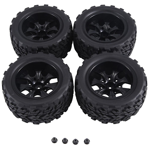 XJ-12mm Hex 1/10 Rc Lastbil Hjul Och Däck För 2wd Vxl Redcat ,a