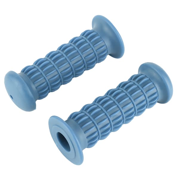 Universal Motorcycle Rubber Grip Handlebar 25-28mm Blue