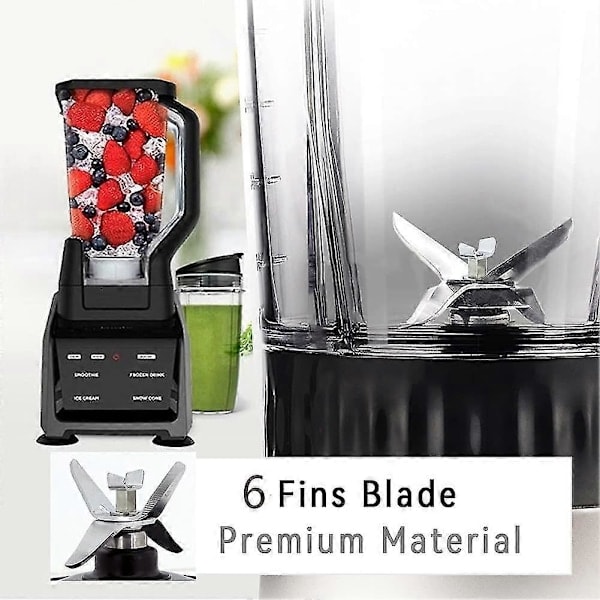 Reservedeler for Ninja Blender, 6 finner, ekstraktorblad, blenderkoppdeler for BL450-70