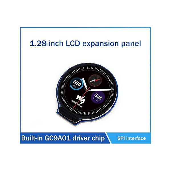 XJ-1.28 Inch Circular LCD Display Module 240x240 Pixels SPI Communication LCD Expansion Board