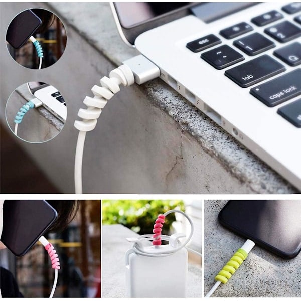 35 kpl kaapelin suojuksia latauskaapelin suojus Type-C-laturille Lightning-laturille Kaikki puhelimet Latauskaapeli Hiirikaapeli USB-kaapeli Satunnainen väri