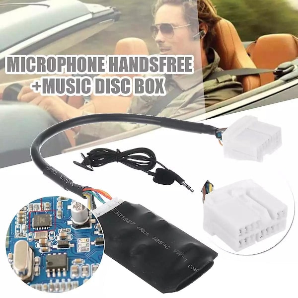 XJ-Bilradio Audio Adapter Bluetooth Aux Kabel Mikrofon Handsfree For Accord Fit Odyssey