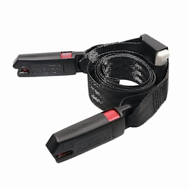 XJ-Universal Isofix-bånd, Ltuikhq, Enknapp, Blød Polyester, Sort, 1,6 m, 15000N Trækstyrke