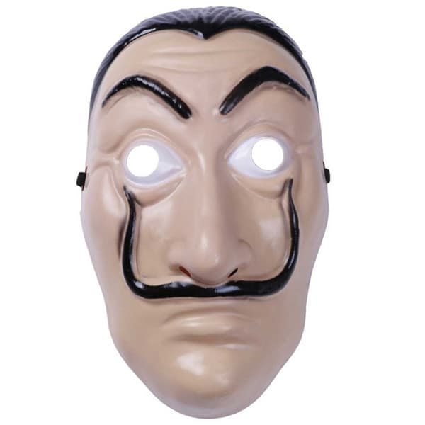 XJ-3-pakkaus Raharyöstö Casa De Papel Naamio – Salvador Dali Naamiaismaski Halloween