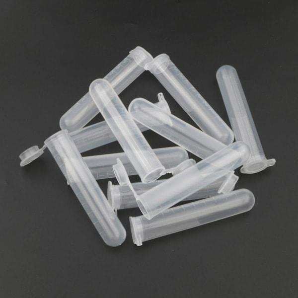 Laboratoriokeskiputket - 50 kpl 10 ml testiputkia asteikolla