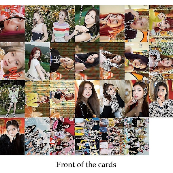 Itzy Lomo Cards 55 st Itzy Crazy In Love Nytt Album Fotocard Itzy Foto Cards Merchandise Av Postkort