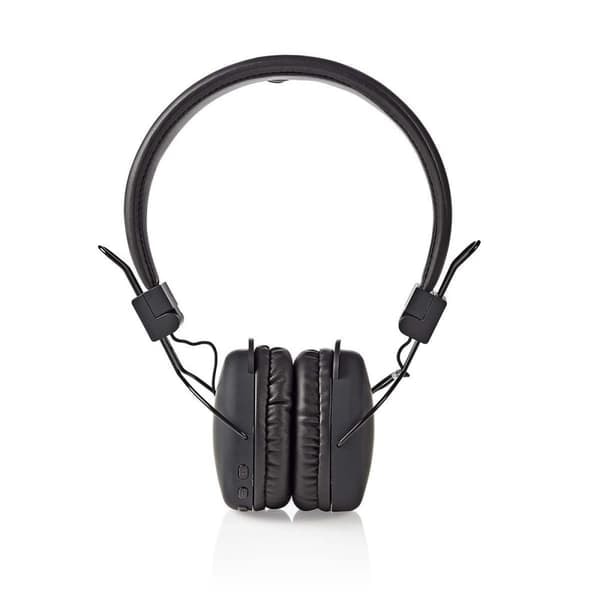 XJ-Trådlösa On-Ear Hörlurar | Maximal Batteritid: 15 timmar | Inbyggd Mikrofon | Tryckkontroll | Stöd för Röststyrning | Volymkontroll | Svart