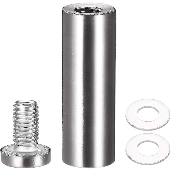 8 st 3/4 tum x 2-1/2 \" (19x60mm) Distansskruvar Väggmonterad Skylthållare Akrylglas Spikar