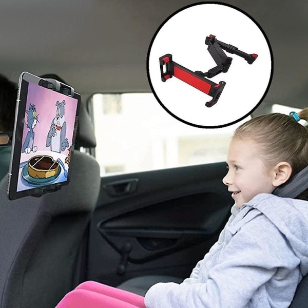 Auton takapenkin niskatuki Säädettävä auton takapenkin niskatuki tablettiteline puhelinteline (style4)