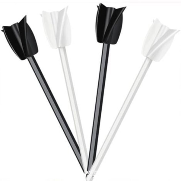 Resin Blandingspalette, 4 Genanvendelige Malingsblandingspaletter, Multifunktionelt Tilbehør til Blanding af Resin, Maling, Silikone, Keramisk Glasur (Sort + Hvid)