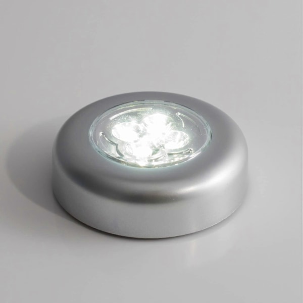 XJ-Set med 3 batteridrivna självhäftande spotlights med varmvita lysdioder för inomhusbruk 7*2,5 cm (YJD)