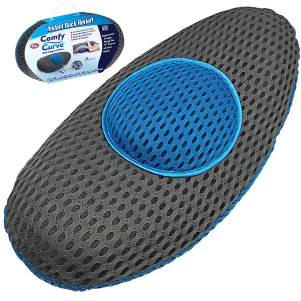 XJ-Ergonomic Memory Foam Back Cushion - Comfort and Support for the Lower Back