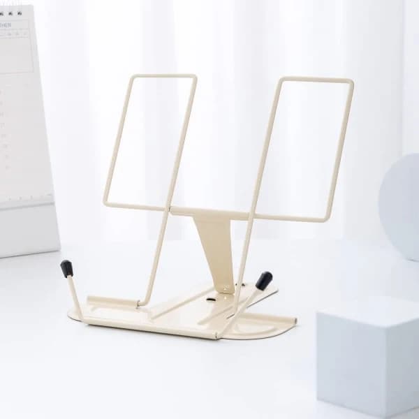 Bokstöd för läsning, bokstöd kokbokstöd (beige)