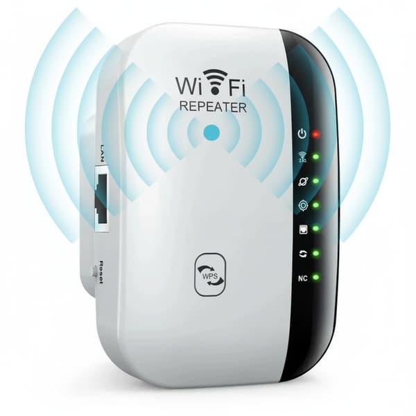 WiFi Extender & Repeater – Signal Booster with Repeater/AP Mode and WPS Function