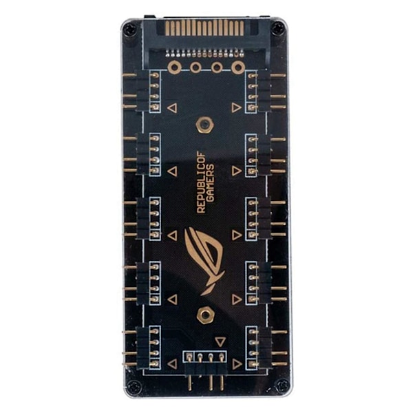 XJ-2x 5v 3pin Rgb Led Splitter 10-port Hub med 50cm 3pin Skjøteledning, Perfekt For Mye Rgb