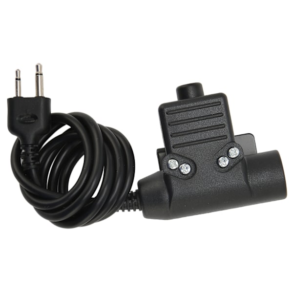 XJ-MH U94 PTT-adapter Förstärkt PU-kabel Push-to-Talk Militär adapterkabel med 2-stiftskontakt för Vertex för ICOM-radio