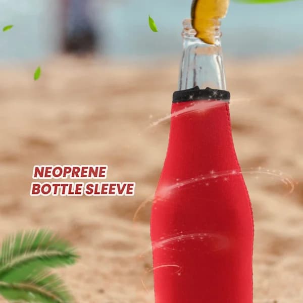 10 kpl olutpullon kylmäpidike pullon eristeholkki kansi rengasvetoketjulla 12 oz 330 ml:n pulloille