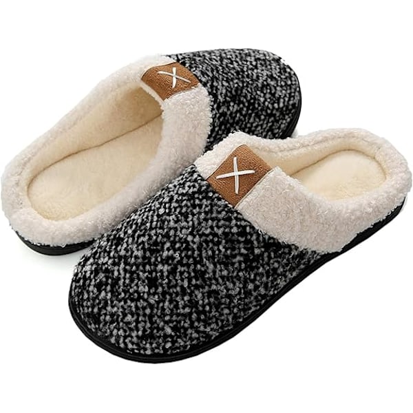 XJ-Herrtofflor Memory Foam Hem Komforttofflor Wo